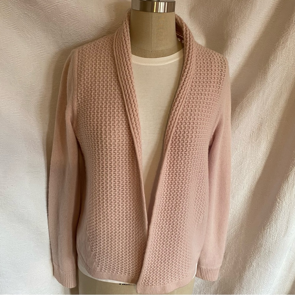 Italian pure cashmere open cardigan sweater. EUC